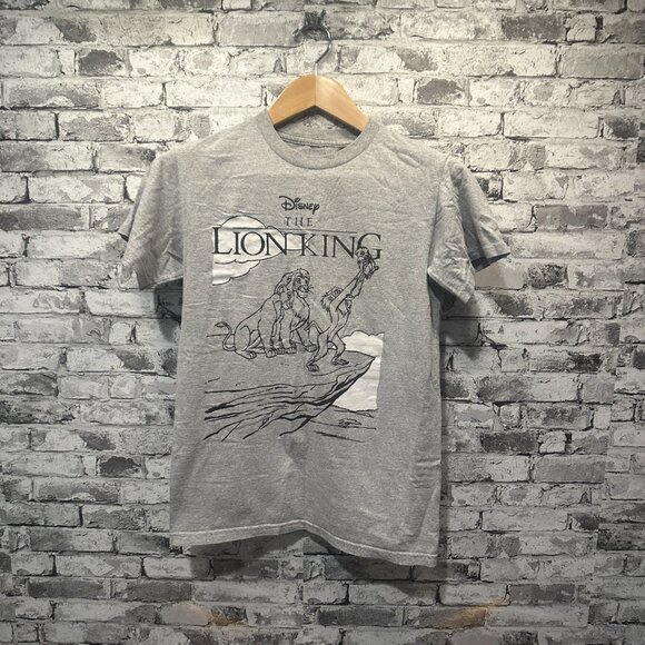 EUC Disney The Lion King Grey Graphic T-Shirt Size Small - Picture 1 of 7